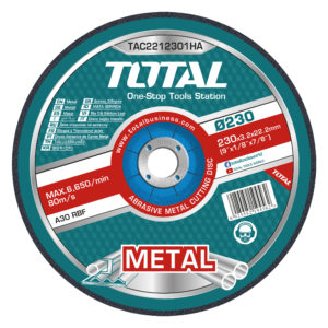 Abrasive metal cutting disc
