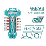 12 Pcs 1/4 Socket Set