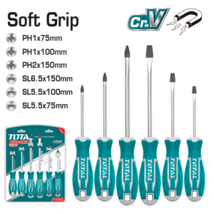 6 Pcs Screwdriver Set (THTDC250601