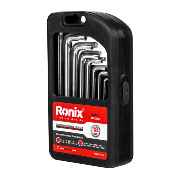 Ronix 18pc Hex & Tork Keys Long